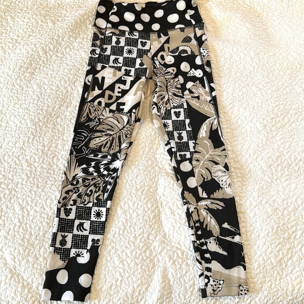 Adidas x Farm Rio Athletic Leggings - Size Small